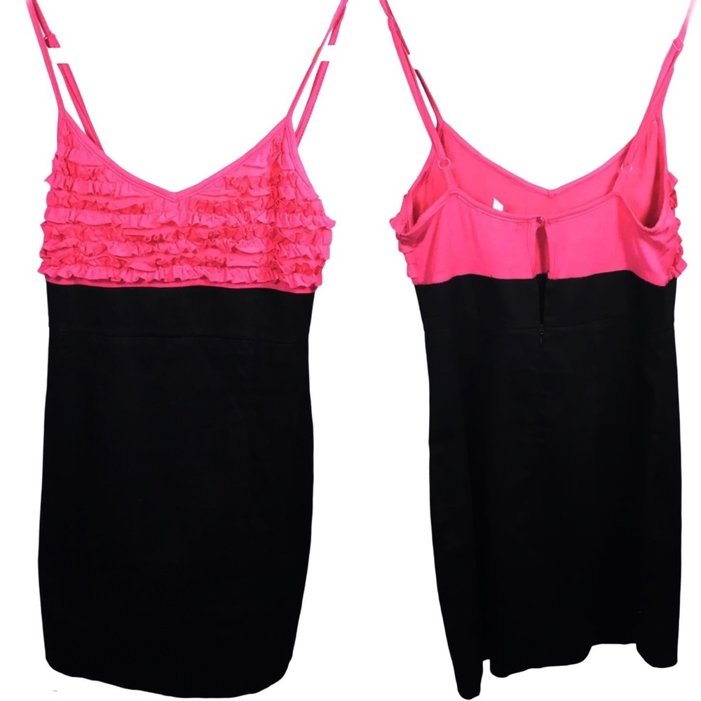 Do & Be Boutique Combo Hot Pink Ruffle Top Dress